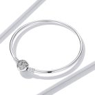 Pillangós Köves S925 Ezüst Charm Karkötő 19 cm