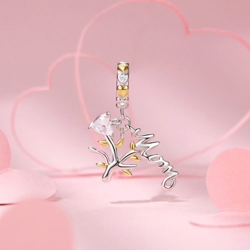 Mom Életfa Ezüst Charm