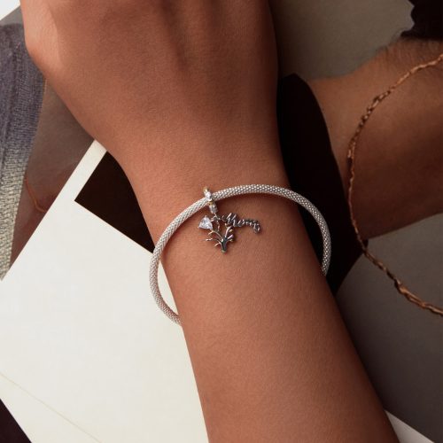 Mom Életfa Ezüst Charm