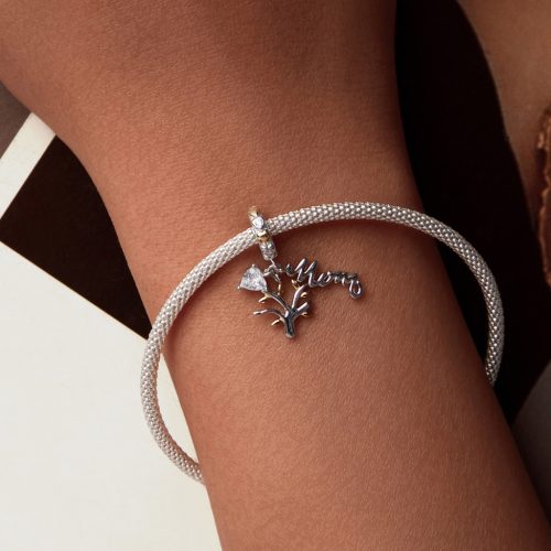 Mom Életfa Ezüst Charm