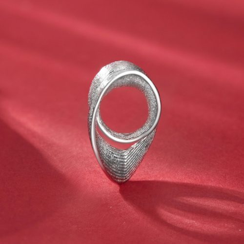 stilizált bordázott szív ezüst charm elegáns kialakítással pandora kompatibilis