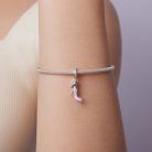 elegáns rózsaszín magassarkú cipő charm ezüst foglalatban pandora kompatibilis