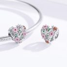 Szív S925 Ezüst Charm Ezüst