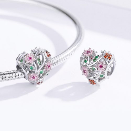 Szív S925 Ezüst Charm Ezüst