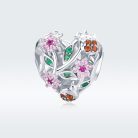 Szív S925 Ezüst Charm Ezüst