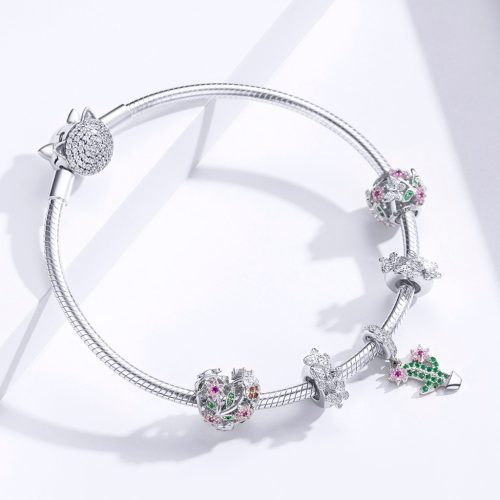 Szív S925 Ezüst Charm Ezüst