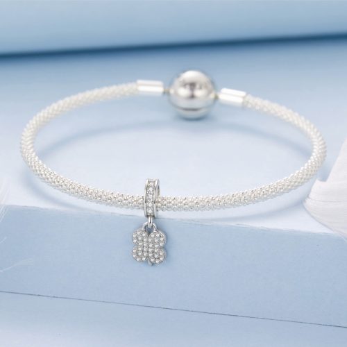 Lóhere Kristályos S925 Ezüst Charm