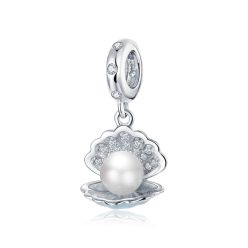 Kagyló S925 Ezüst Függő Charm