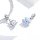 Kagyló S925 Ezüst Függő Charm