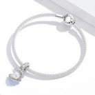 Kagyló S925 Ezüst Függő Charm