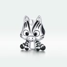 zebra alaku ezust charm pandora kompatibilis diszitesekkel