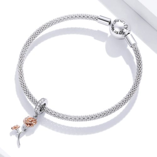 Rózsás S925 Ezüst Charm
