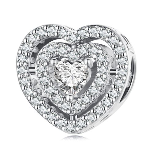 Szív S925 Ezüst Charm