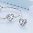 Szív S925 Ezüst Charm