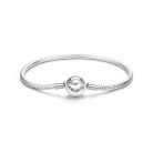 Család Tematikájú S925 Ezüst Charm Karkötő 19 cm