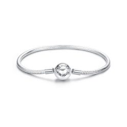 Család Tematikájú S925 Ezüst Charm Karkötő 19 cm