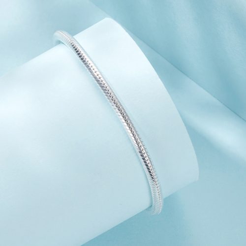 Család Tematikájú S925 Ezüst Charm Karkötő 19 cm