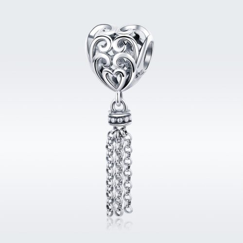 Pandora komaptibilis bojtos szív charm 